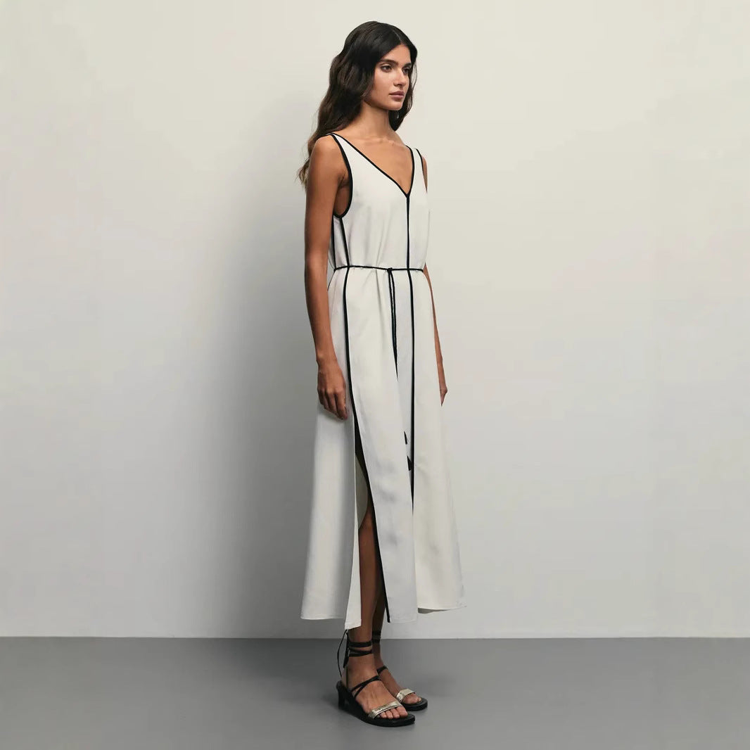 Image of Marjorie | Women's Sleeveless A-Line Midi Dress