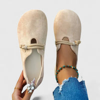 Martha | Women's Slip-On Ballet Flats with Ankle Tie