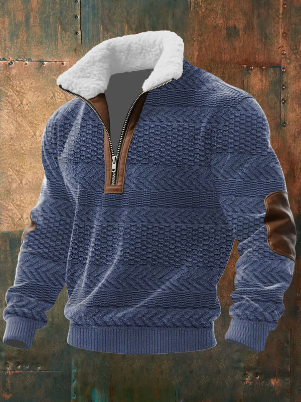Image of Martin | Men's Half-Zip Sherpa Collar Sweater