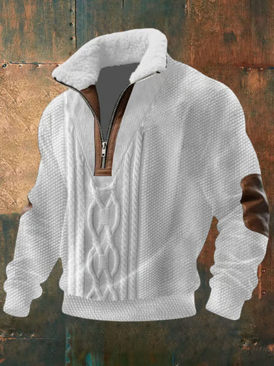 Image of Martin | Men's Half-Zip Sherpa Collar Sweater
