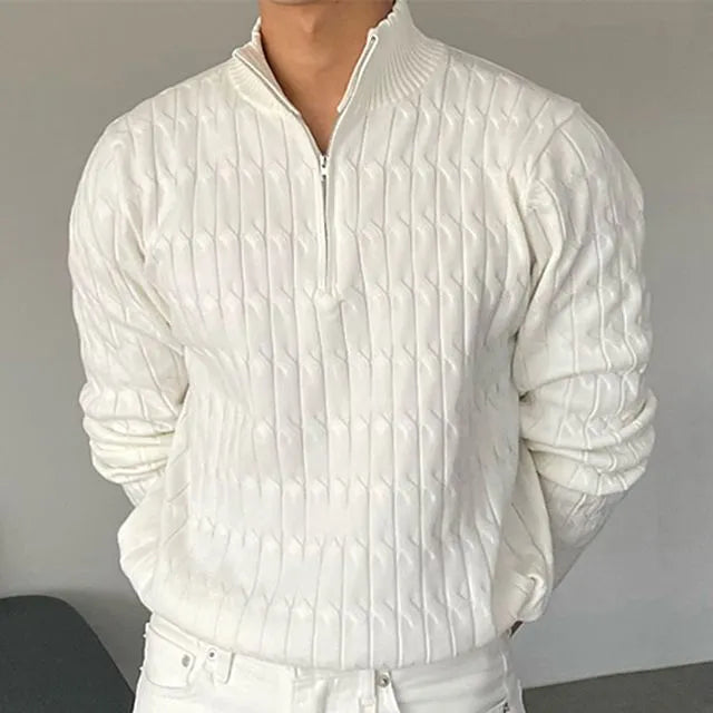 Image of Marvin | Men's Quarter-Zip Sweater