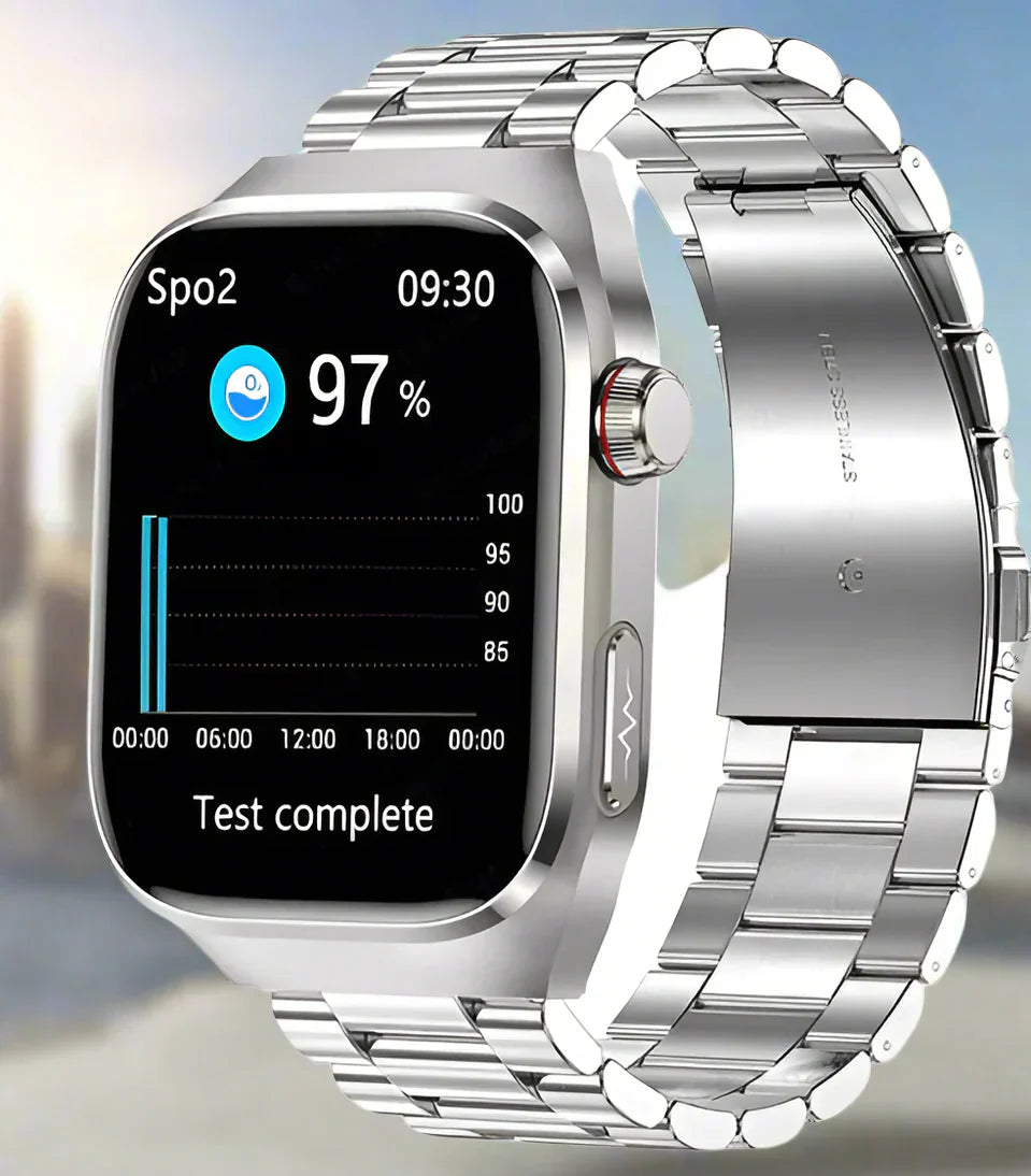 Maxwell Health Smartwatch – Blood Sugar, Uric Acid, ECG+PPG, & Bluetooth Call
