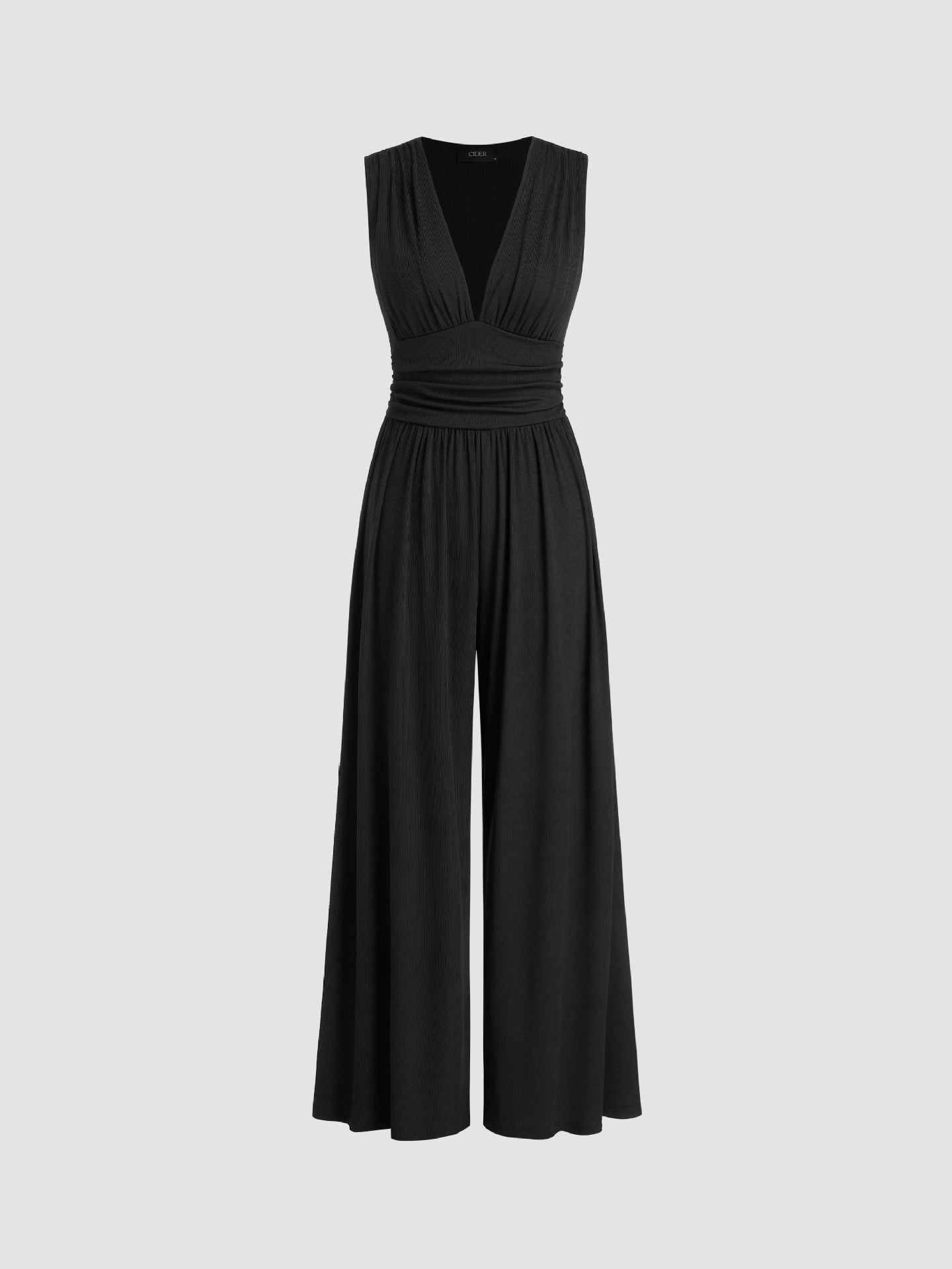 Image of Megan | Women's Sleeveless Wide Leg Culotte Jumpsuit