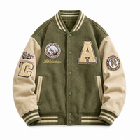 Men's Bomber Jacket with Button Closure and Side Pockets - Long-Sleeved Casual Jacket for Everyday Wear, Commuting and Seasonal Layering