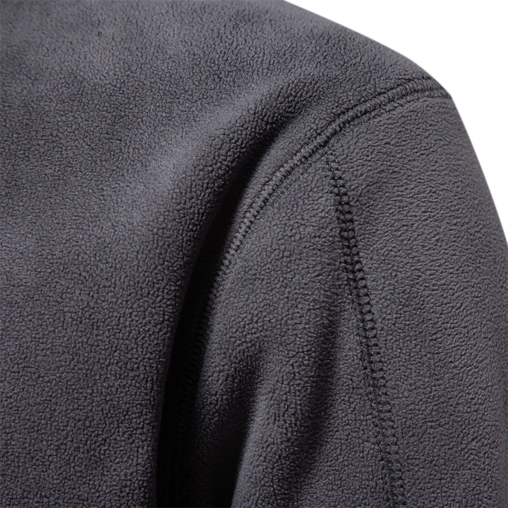 Men's Casual Half-Zip Fleece Jacket