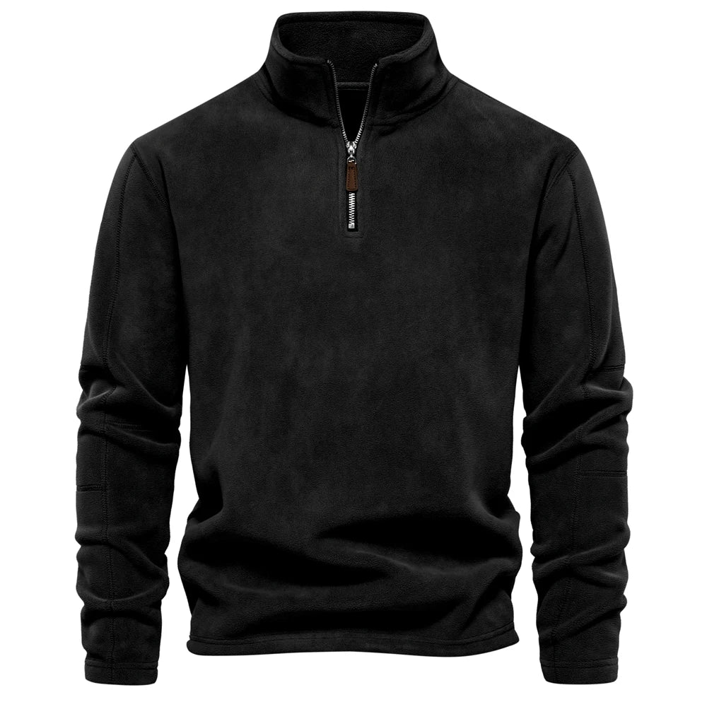 Men's Casual Half-Zip Fleece Jacket
