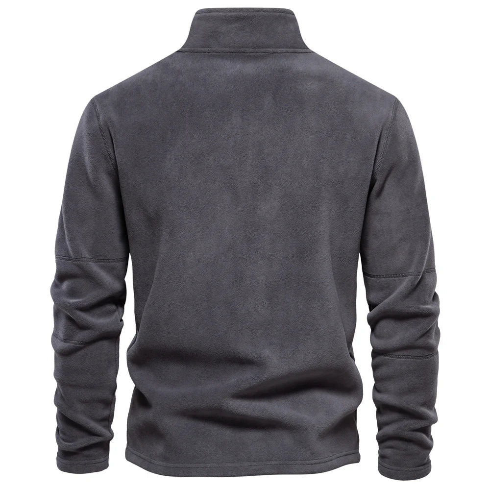 Men's Casual Half-Zip Fleece Jacket