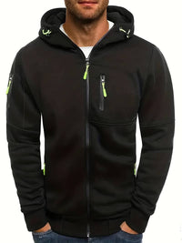 Men's Casual Hoodie with a Comfortable Fit and Stylish Details