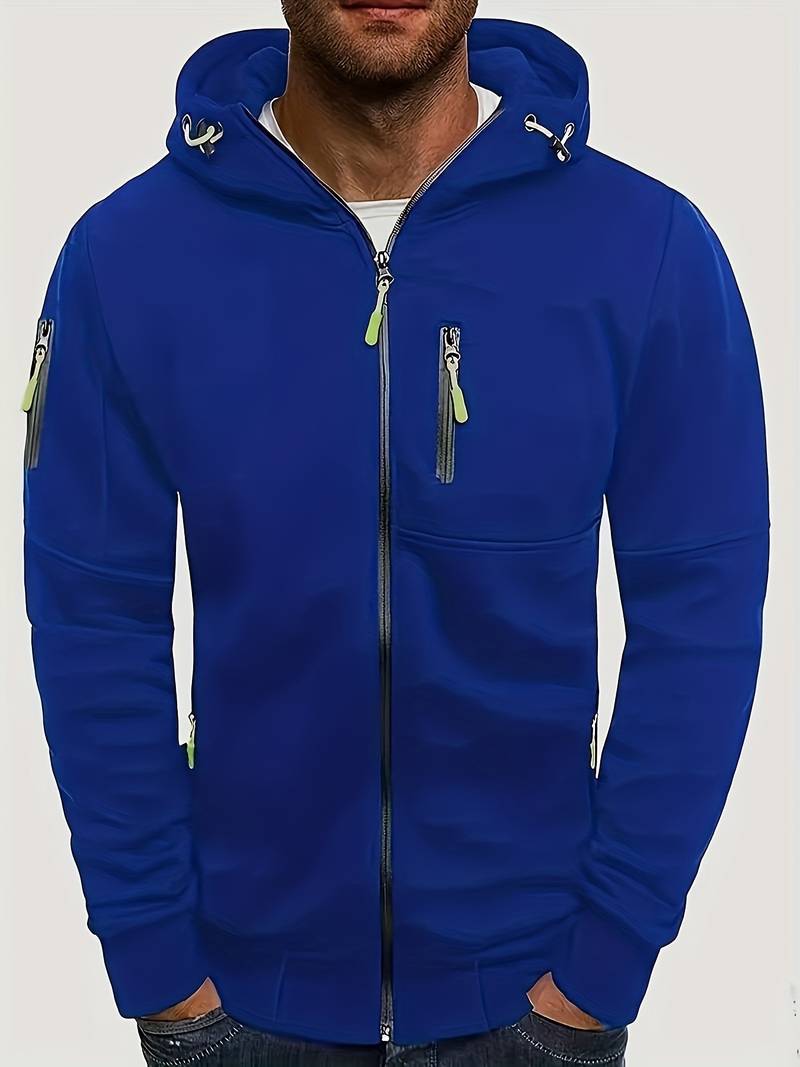 Men's Casual Hoodie with a Comfortable Fit and Stylish Details