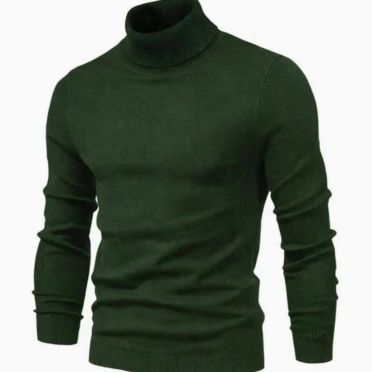 Men's Casual Slim-Fit Turtleneck Knit Pullover Sweater