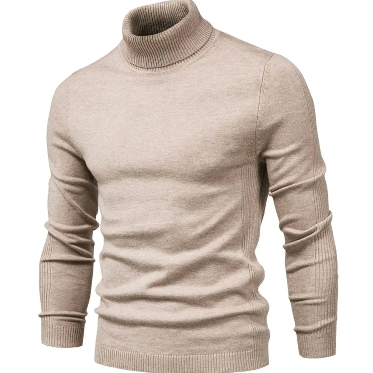 Men's Casual Slim-Fit Turtleneck Knit Pullover Sweater
