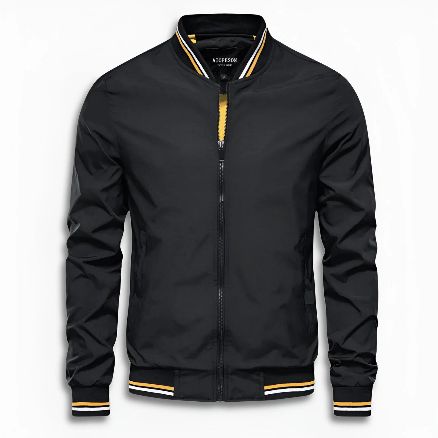 Men's Casual Transition Jacket with Water-Repellent Surface & Stand-Up Collar | Wearclo