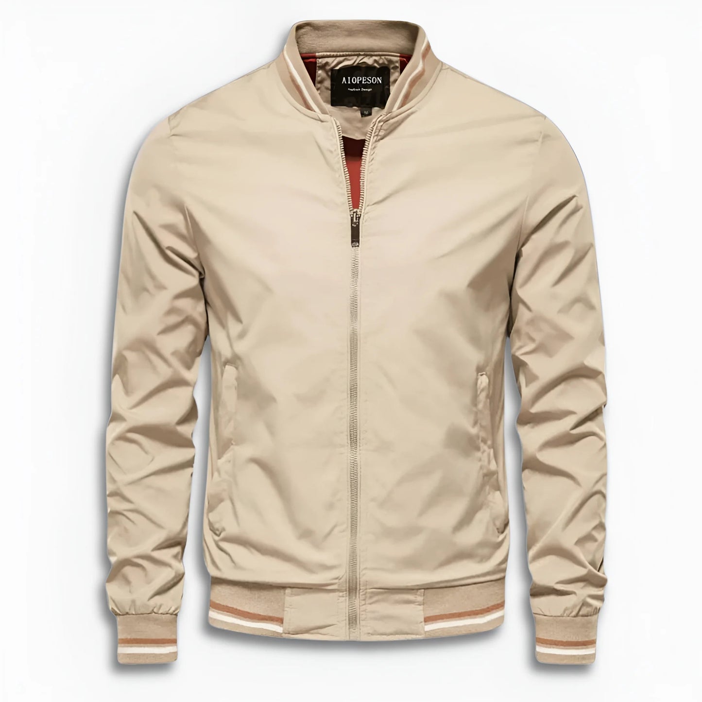 Men's Casual Transition Jacket with Water-Repellent Surface & Stand-Up Collar | Wearclo