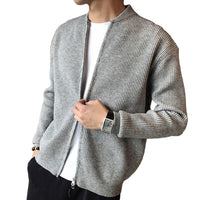 Men's Classic Ribbed Zip Cardigan