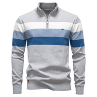 Men's Colorblock Half-Zip Pullover Sweater