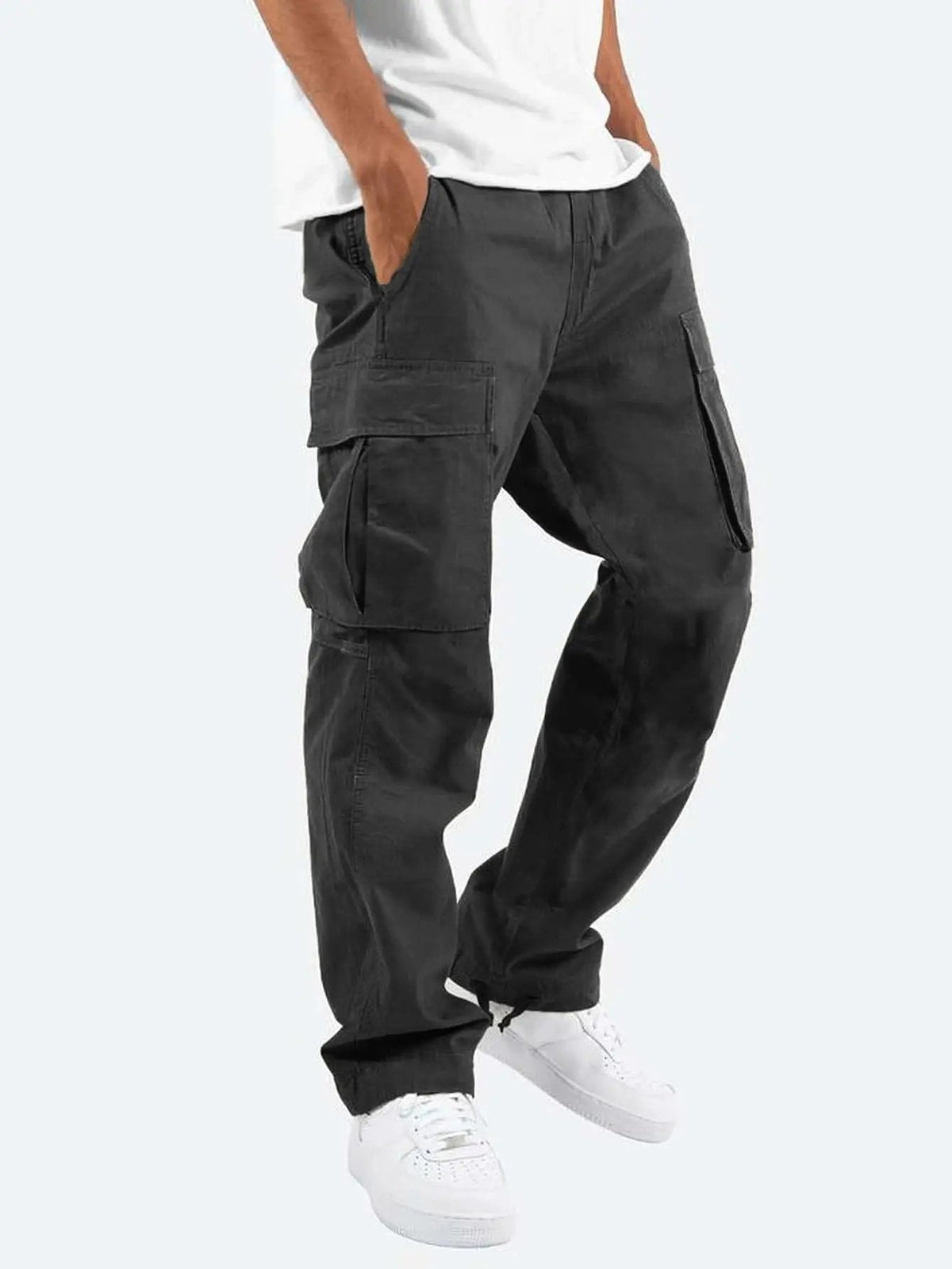 Men's Comfortable Casual Drawstring Cargo Trousers