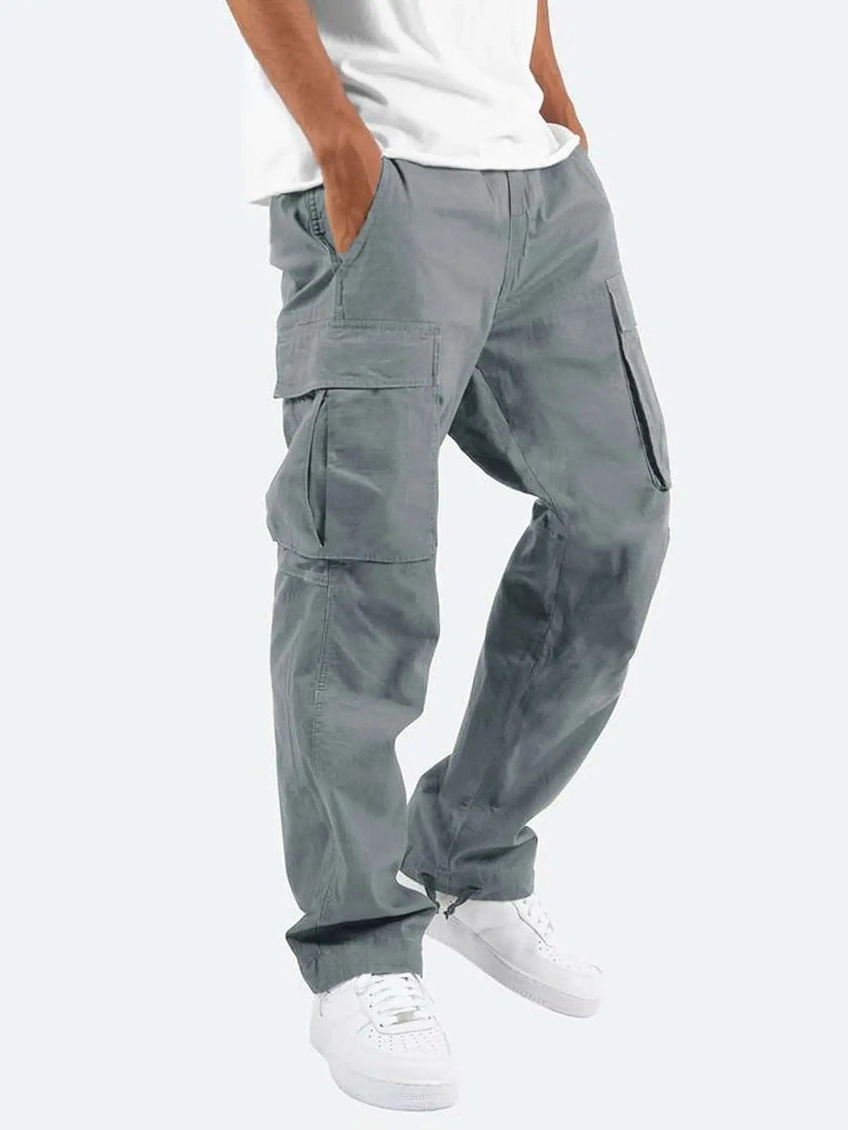 Men's Comfortable Casual Drawstring Cargo Trousers