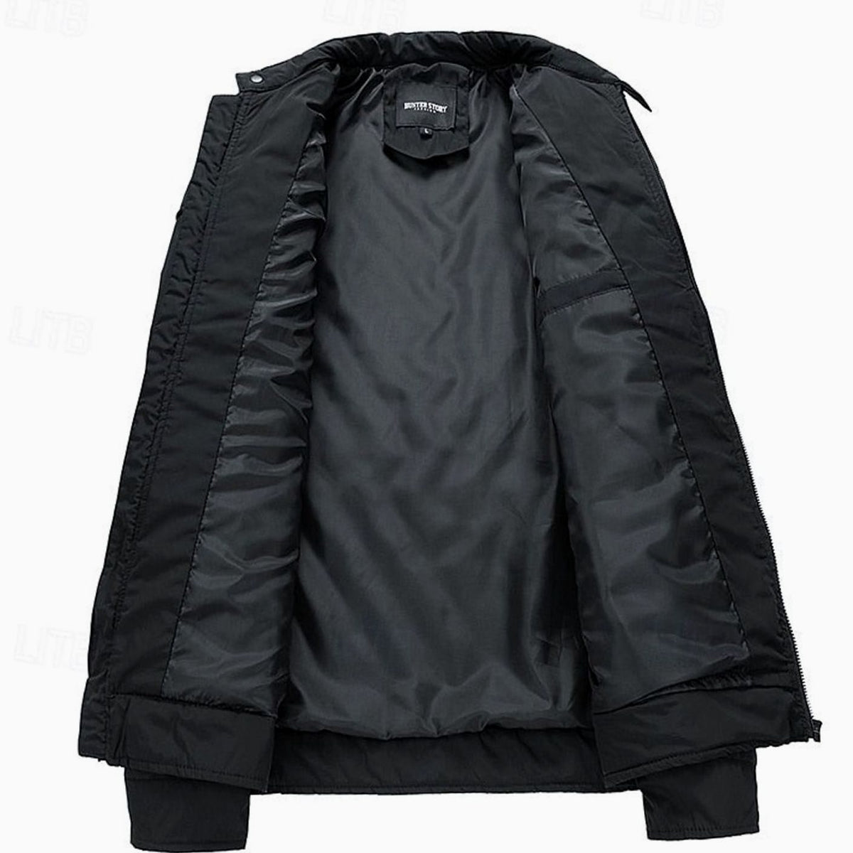 Men's Diamond-Quilted Stand-Collar Full-Zip Jacket