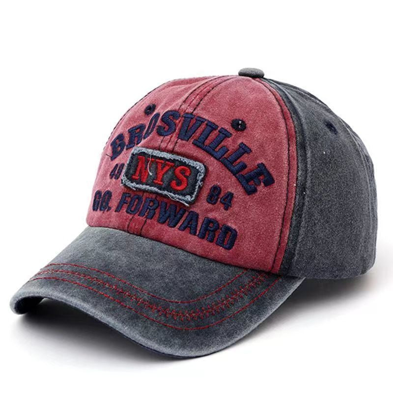 Men's Distressed Vintage-Inspired Baseball Cap