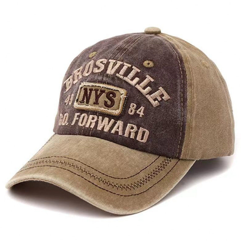 Men's Distressed Vintage-Inspired Baseball Cap
