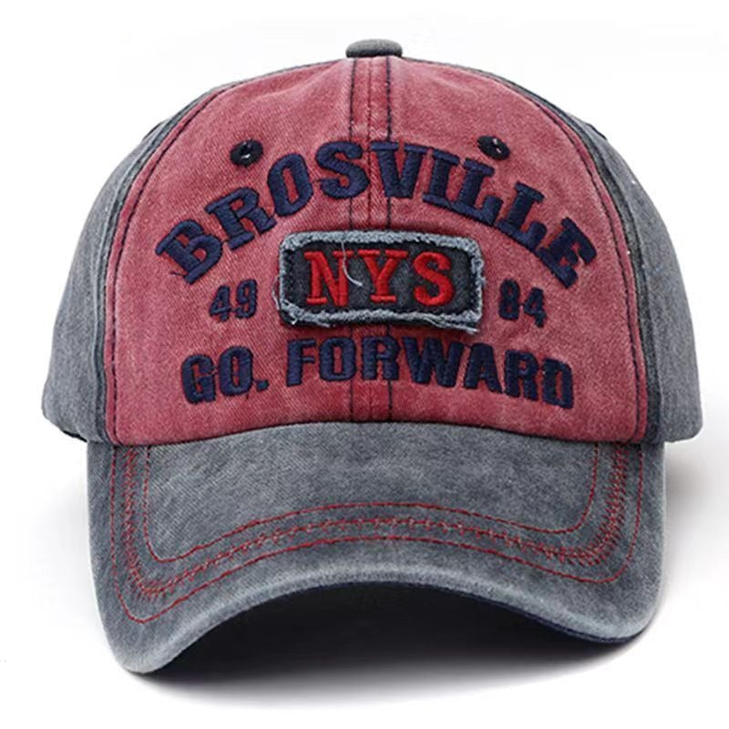 Men's Distressed Vintage-Inspired Baseball Cap