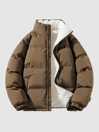 Wearclo | Men's Insulated Puffer Jacket for Cold Weather