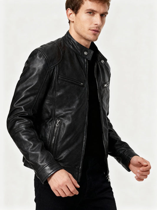 Men's Jacket with Lining, Pockets, and Adjustable Cuffs – Casual and Everyday Jacket