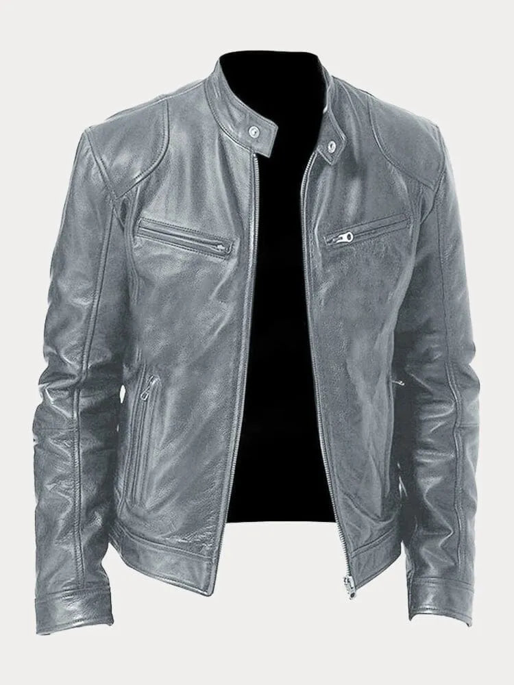 Men's Jacket with Lining, Pockets, and Adjustable Cuffs – Casual and Everyday Jacket