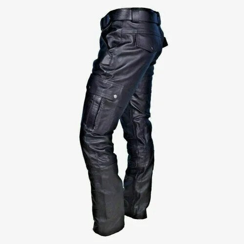Men's Leather Motorcycle Trousers