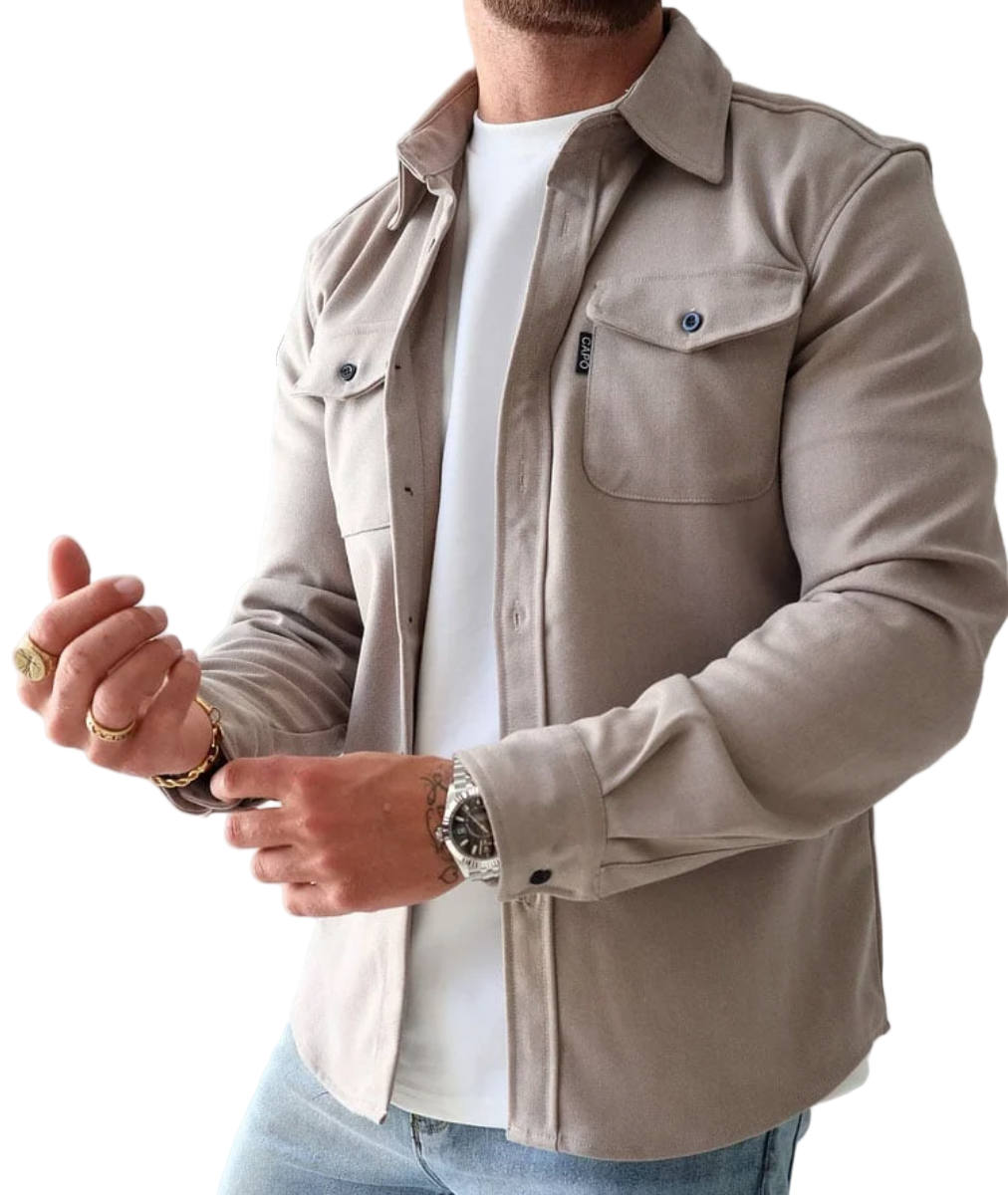 Men's Modern Fit Shirt in Soft Fabric for Comfort and Style