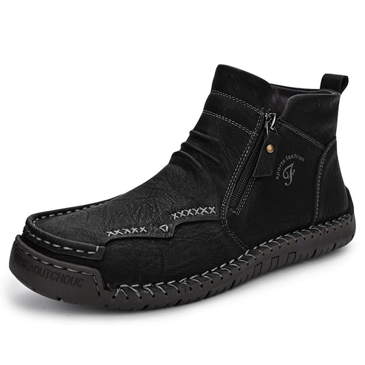 Men's Orthopedic Outdoor Zipper Boots