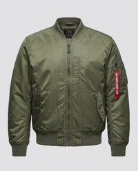 Men's Pilot-Style Bomber Jacket with Water-Repellent Nylon Shell and Sleeve Pocket Detail