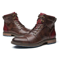 Men's Dress Boots With Lace-Up & Zipper