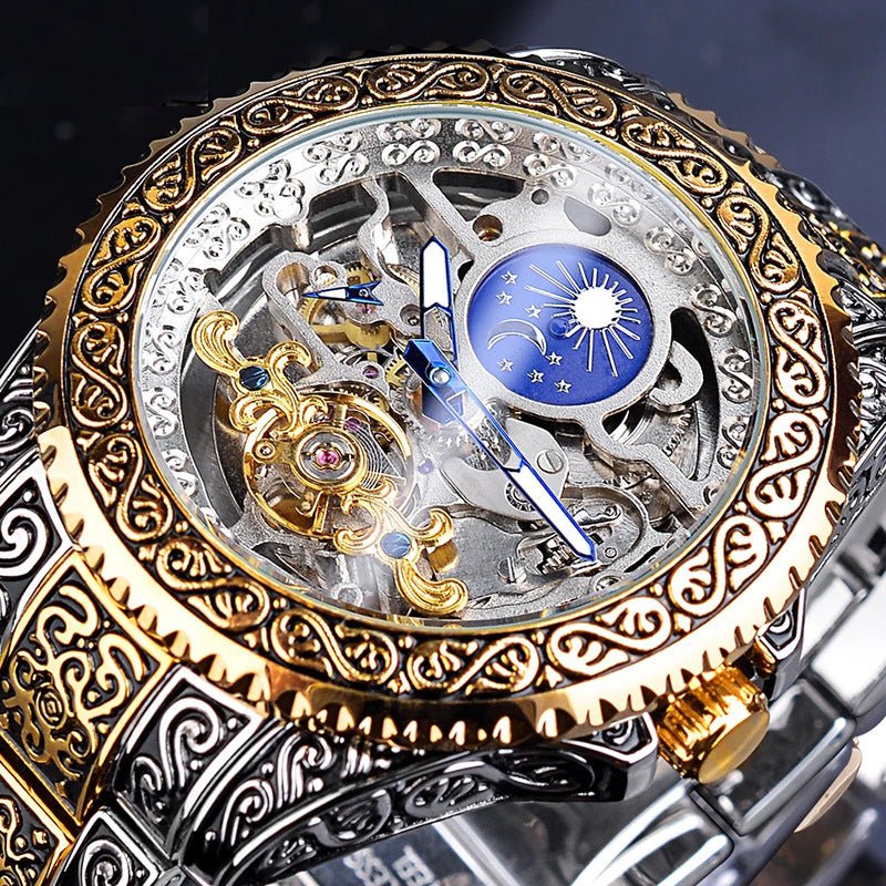 Men's Skeleton Mechanical Watch
