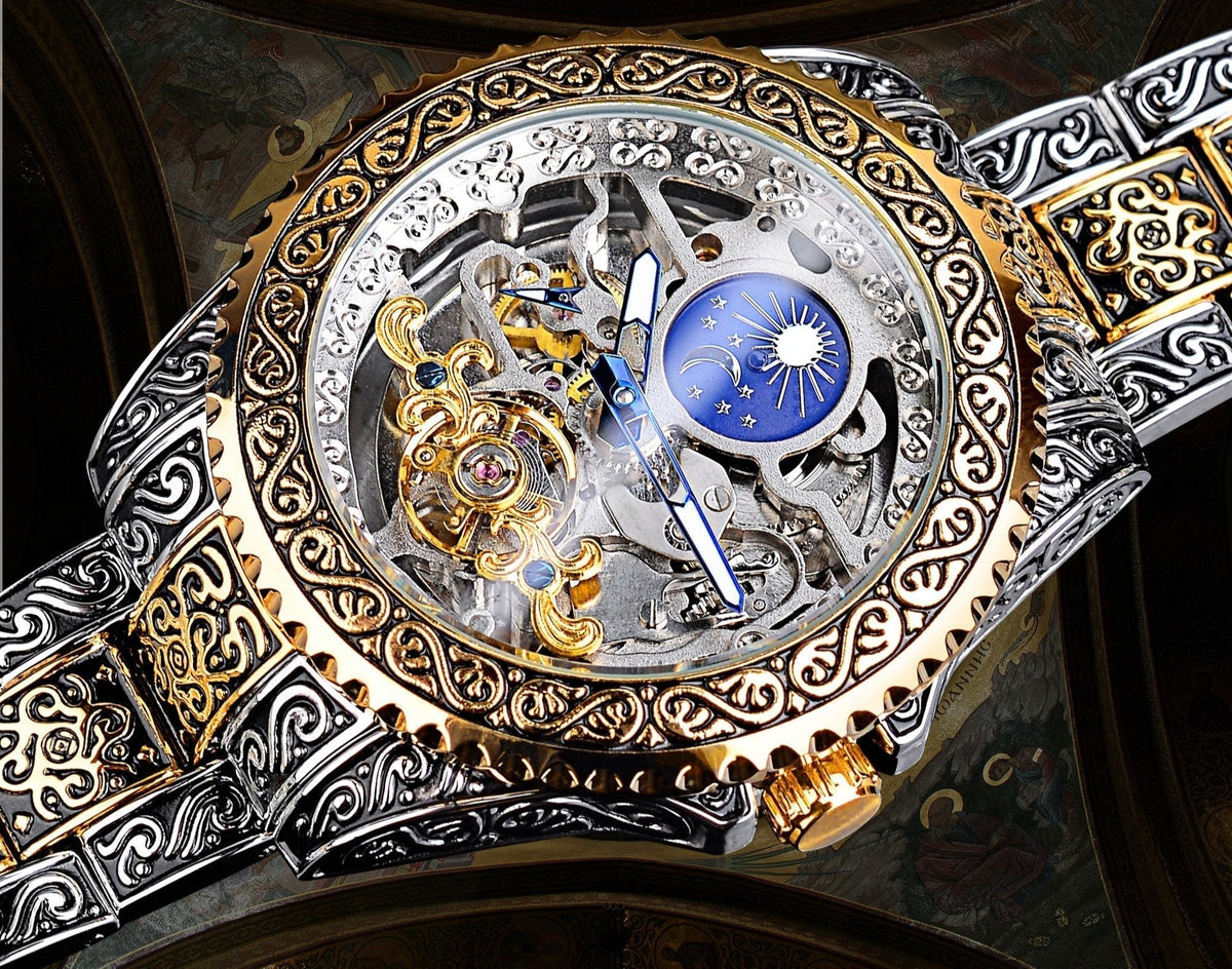 Men's Skeleton Mechanical Watch