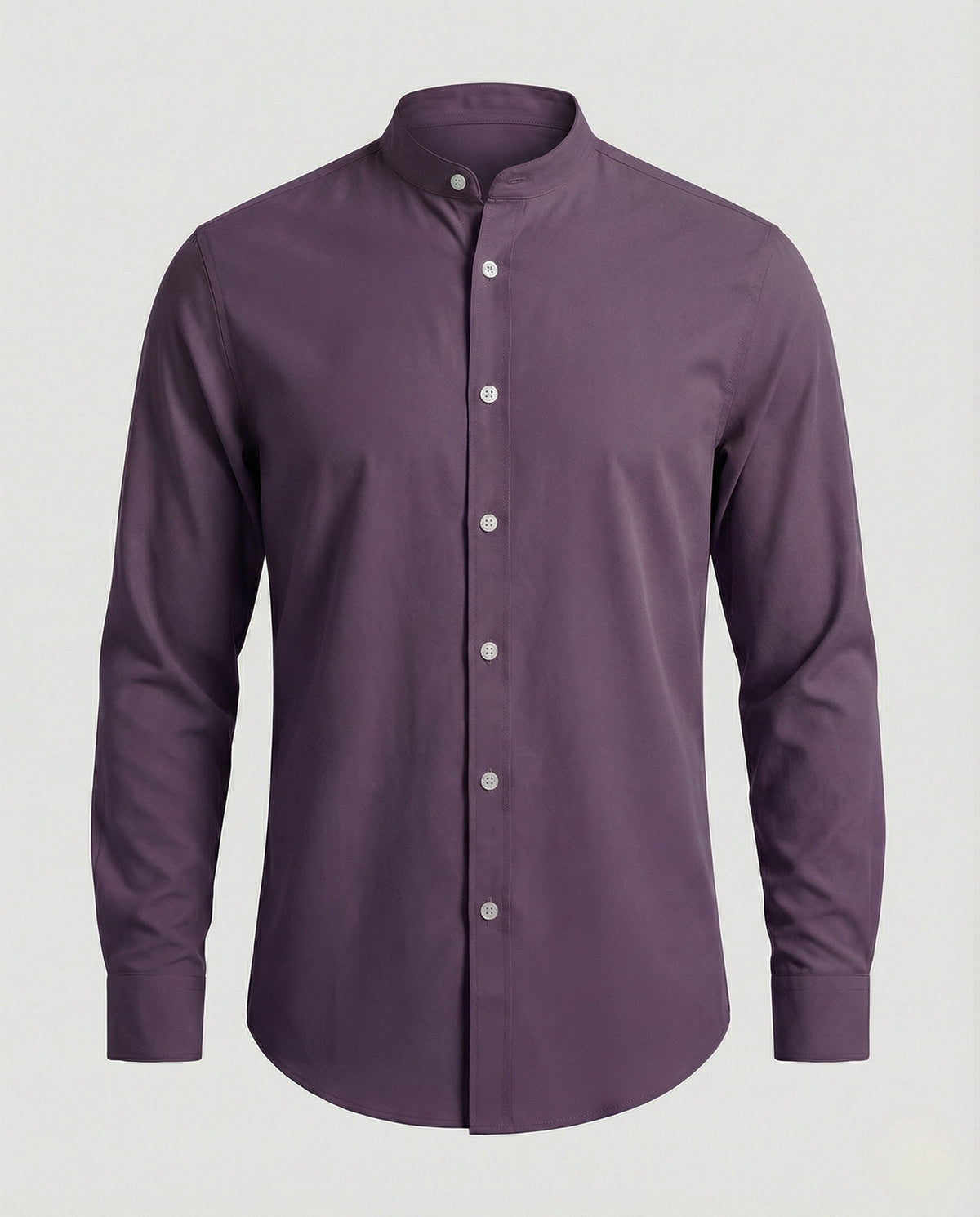 Men's Slim Fit Stand Collar Shirt