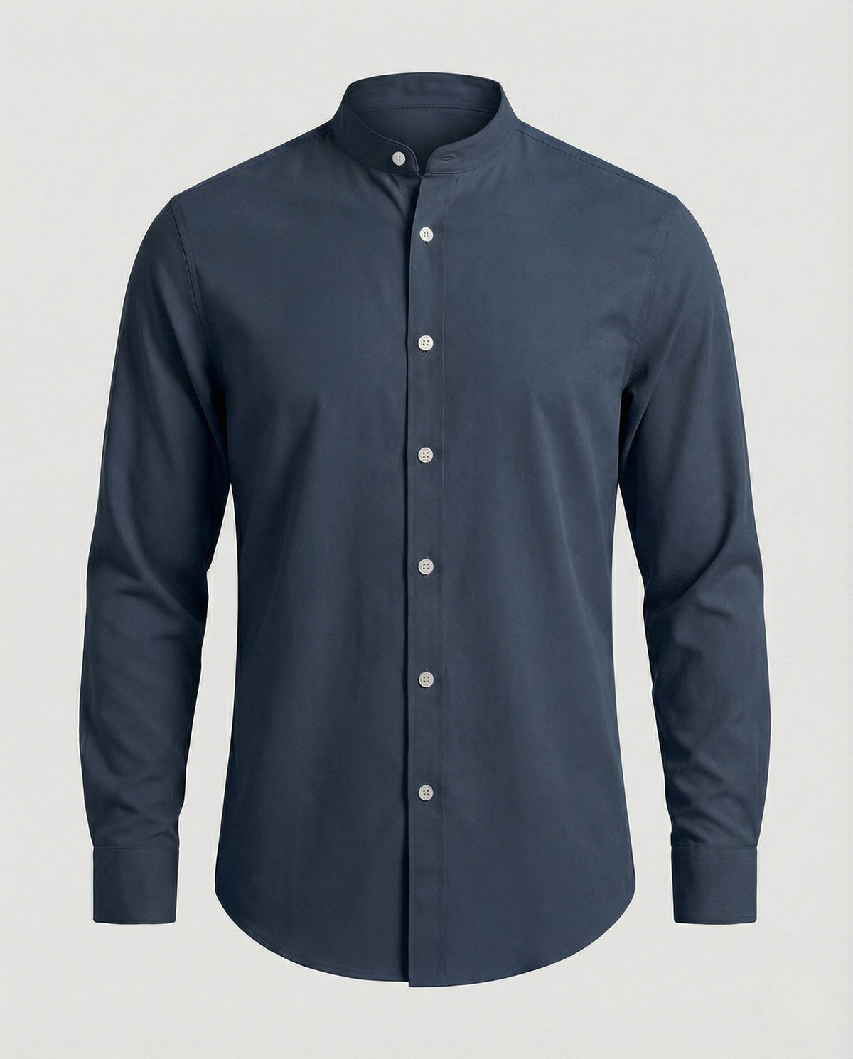 Men's Slim Fit Stand Collar Shirt