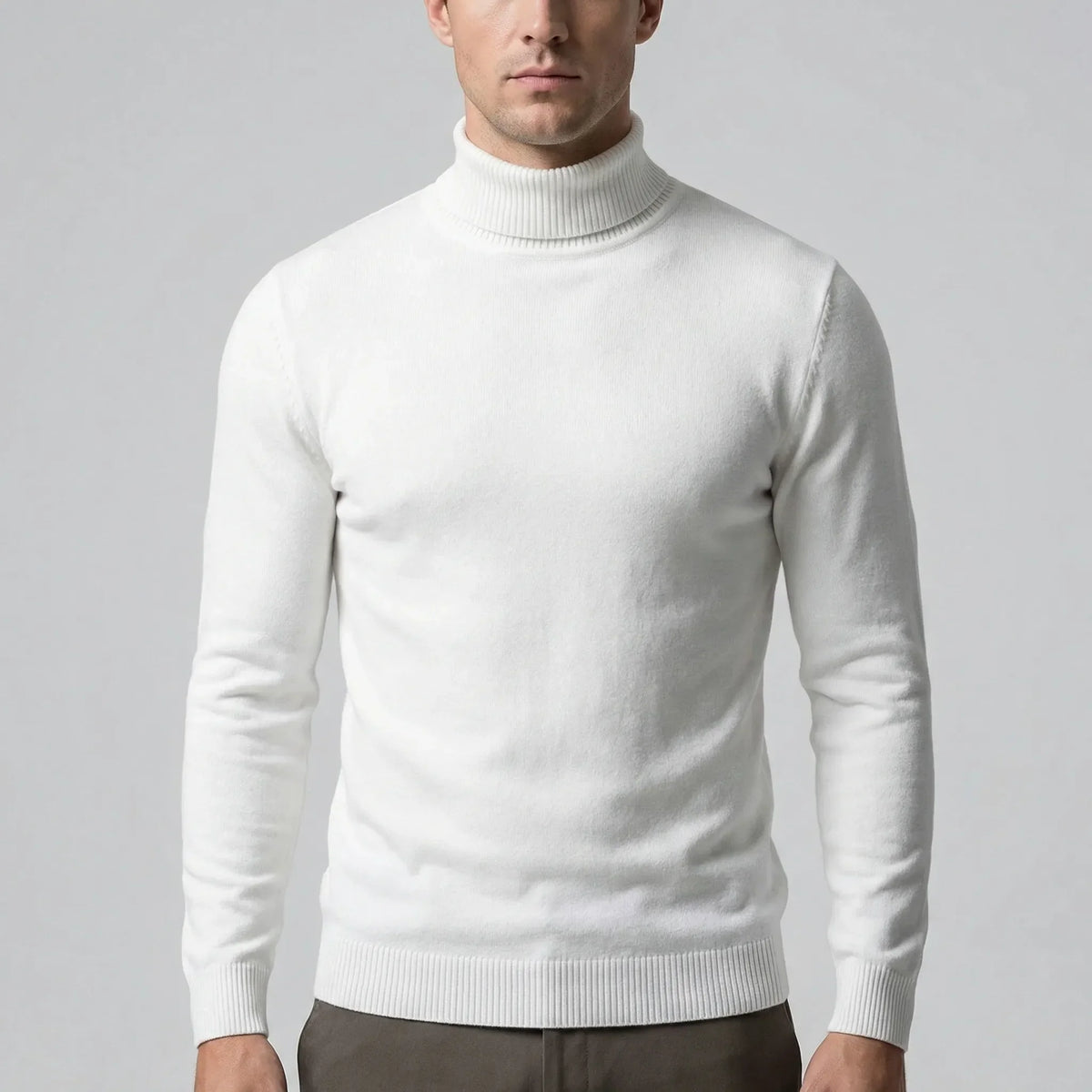 Men's Slim-Fit Turtleneck Jumper