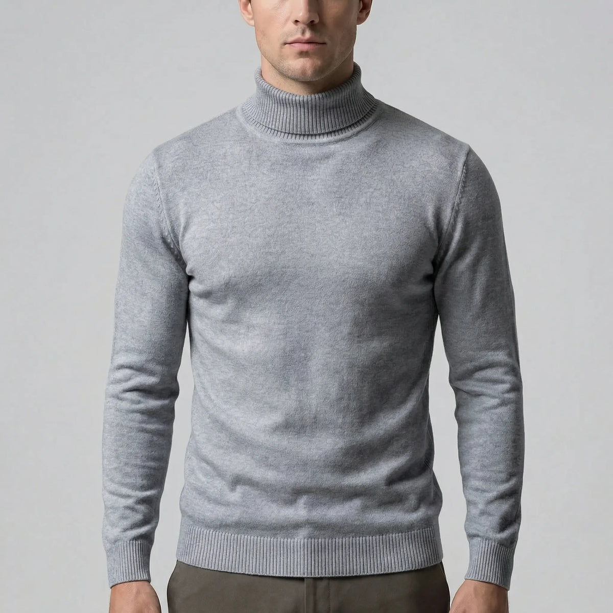 Men's Slim-Fit Turtleneck Jumper