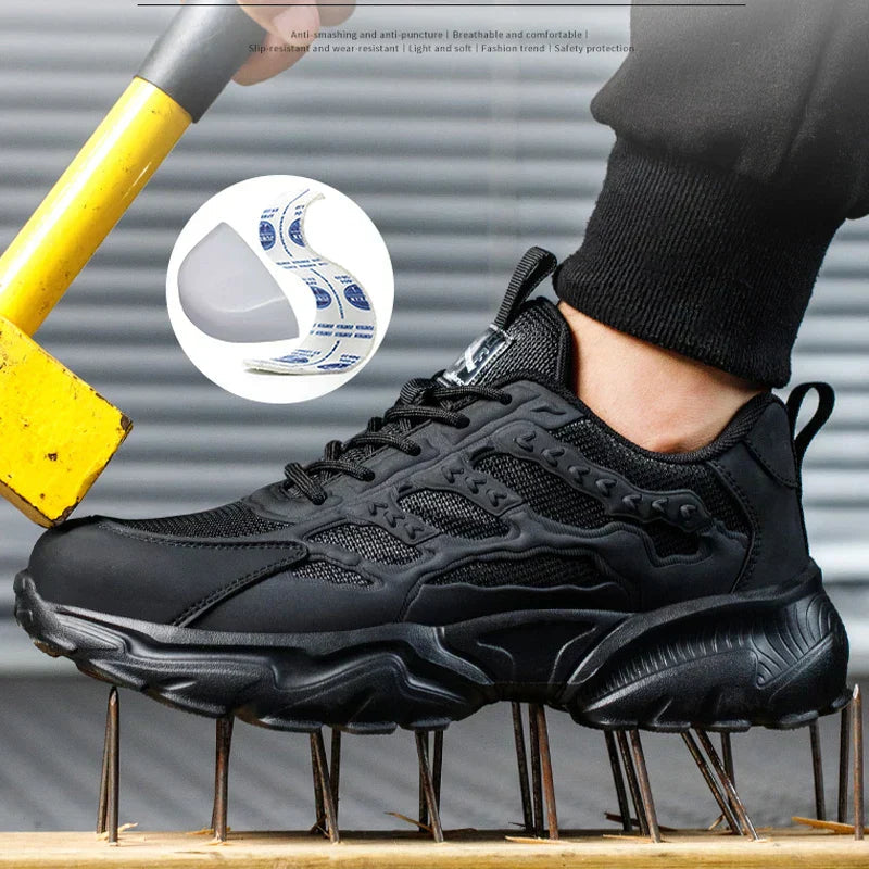 Men's Steel Toe Safety Shoes with Modern Design