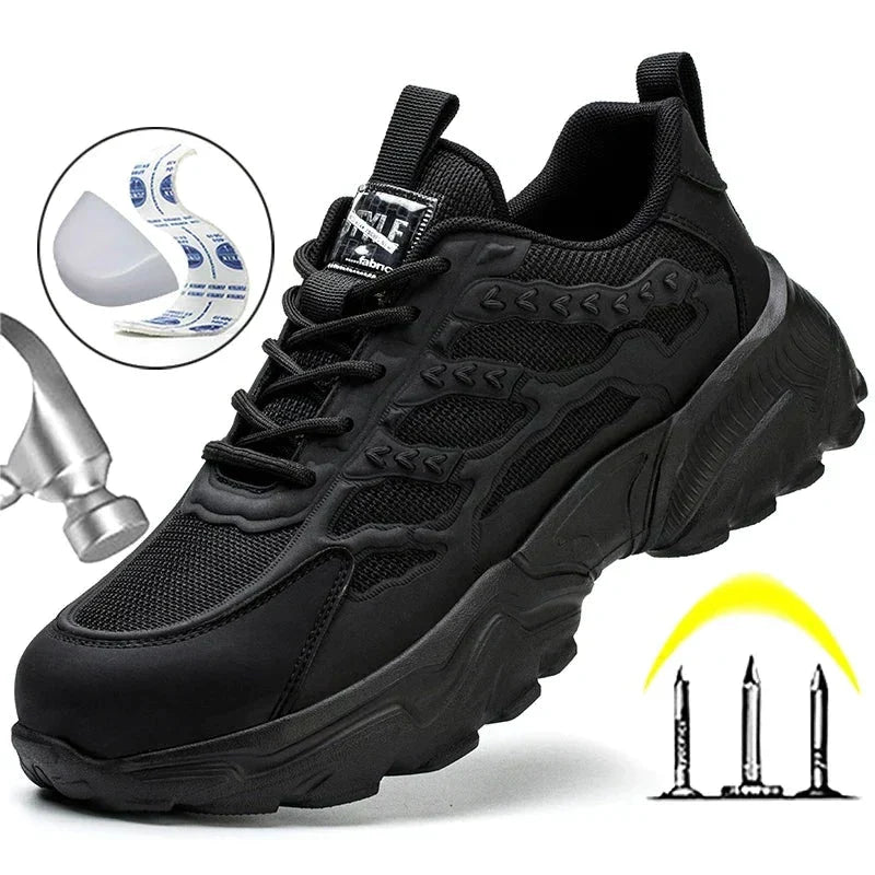 Men's Steel Toe Safety Shoes with Modern Design