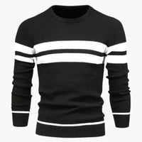 Men's Striped Sweater - Warm, Comfortable & Stylish for Winter