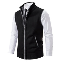Men's Sweater Vest with Refined Details
