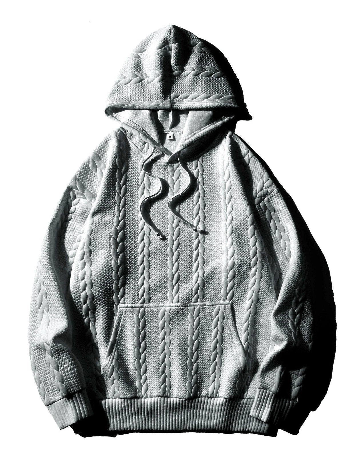 Men's Textured Pattern Hoodie