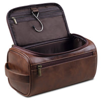 PU Leather Dopp Kit for Men - Sleek Travel Organizer