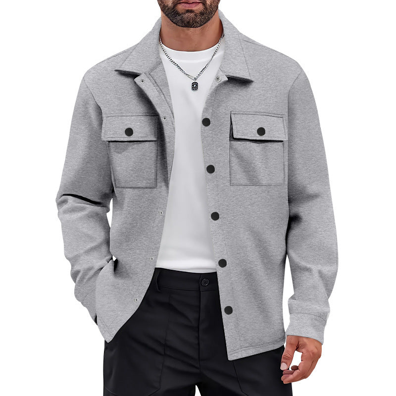 Men's Utility Jacket with Modern Pockets and Comfortable Fit