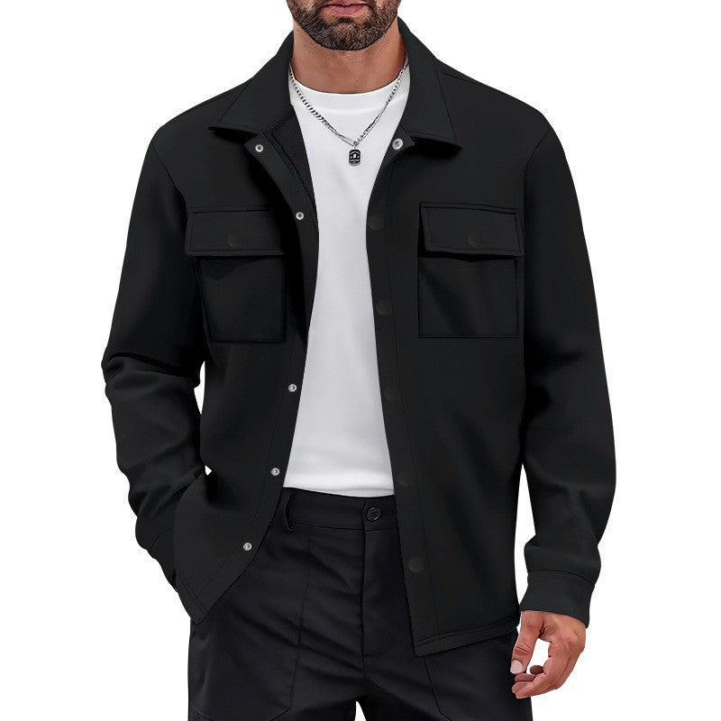 Men's Utility Jacket with Modern Pockets and Comfortable Fit