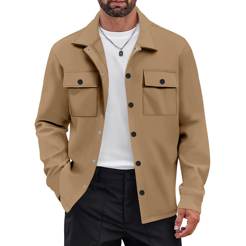 Men's Utility Jacket with Modern Pockets and Comfortable Fit