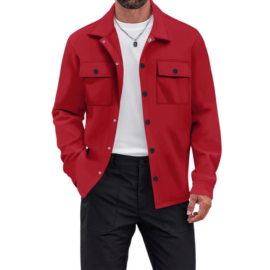 Men's Utility Jacket with Modern Pockets and Comfortable Fit