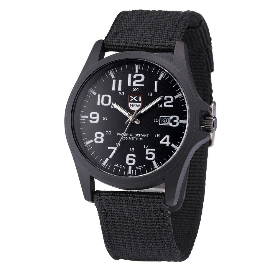 Men's Waterproof Tactical Military Watch with Stopwatch and Night Light